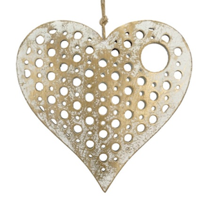 Sculpture murale en métal rustique en forme de cœur, motif irrégulier, décoration intérieure, ornement de salon, thème de la Saint-Valentin, amour - Product Image 1