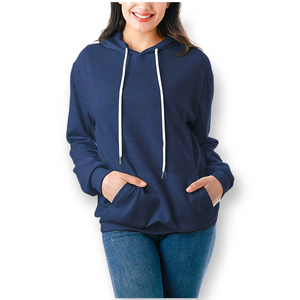 Wholesale Colorful Women <b>Pullover</b> Hoodie Plain Color Women <b>Pullover</b> <b>Jumper</b> Hoodies Custom Logo Casual Wear OEM Services - Product Image 1