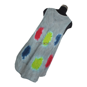 Nouvelle Robe Longue d'Été Sexy en Rayonne 2026, Sans Manches, Tie-Dye, pour la Plage, Robe Cache-Maillot pour Femme, Style Bohème Gypsy en Rayonne Tie-Dye - Product Image 2