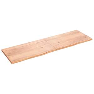 Mueble de Baño de Madera Maciza Marrón Claro, 78.7"x23.6"x(0.8"-1.6") con Encimera Tratada de 23.6" de Ancho - Product Image 2