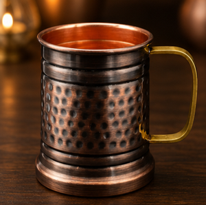 Vajilla de Cobre Texturizado y Martillado de Alta Resistencia BaronCraft con Asa, Vajilla Ecológica para Uso Doméstico - Product Image 5