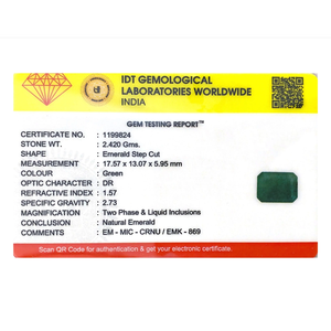 Certified Wholesale 12.1 Carat Natural Zambian Emerald Loose Gemstone Pear Cut - Product Image 4