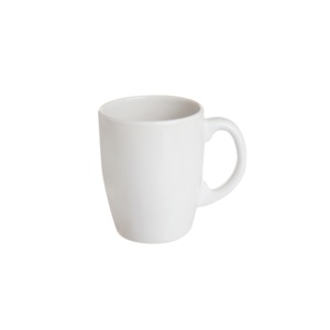 Set di 6 Tazze in Ceramica Excelsa Bianche 10x8 Cm Design Trendy - Product Image 1