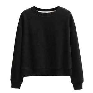 Sudadera Clásica Informal de Cuello Redondo, Color Sólido, Corte Holgado, Estilo Informal, Manga Regular, Tejida, Unisex, Estilo Otoñal - Product Image 4