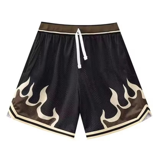 Shorts de basketball pour hommes, personnalisés, neufs, en gros, fabriqués au Pakistan, de haute qualité, à séchage rapide, sportifs, unis, taille haute, coupe-vent, en toile - Product Image 1