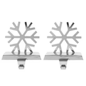 Decorative Metal <b>Stocking</b> <b>Holder</b> Seasonal Accent for <b>Christmas</b> Celebration Themes - Product Image 1