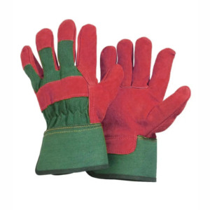 Gants de sécurité industriels de qualité supérieure en cuir de vachette jaune résistant à la chaleur, antidérapants, avec manchette de sécurité, taille 11 - Product Image 3