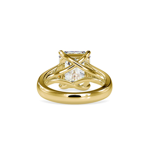 Superbe cadeau pour elle : Bague en moissanite avec bande unie, testée au diamant VVS1, idéale pour les soirées. - Product Image 4