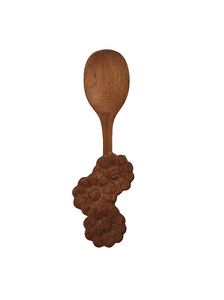 Écumoire en bois d'acacia écologique au design classique / Cuillère en bois à fentes en forme de tournesol résistante à la chaleur, cadeaux de cuisine - Product Image 3