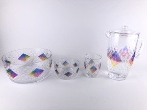 Gobelets en plastique incassables au design diamant pour mariage et usage domestique - Product Image 5