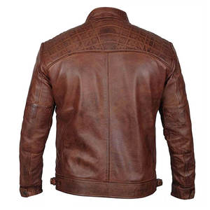 <b>SMART</b> SHINE ENTERPRISES <b>Men</b> Premium Leather <b>Jacket</b> Soft Comfortable Full Zip Casual Durable Regular Fit Winter Breathable Quick - Product Image 4