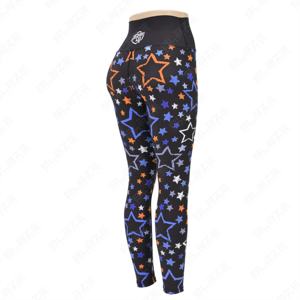 Blaze Ultimate Flexibility Design personnalisé Active Wear Yoga Leggings Stretch dans les quatre sens Respirant Taille élastique Style à motif solide - Product Image 4