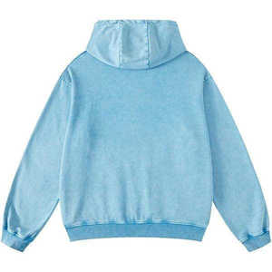 Sweat-shirts personnalisés pour hommes en polaire d'hiver, style streetwear, effet délavé, séchage rapide, coupe classique, sweat-shirts à capuche effet délavé - Product Image 2