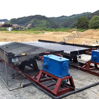 Kleine Goldmine ausrüstung Mini Miner Zinnerz Konzentrierende Schwerkraft abscheider Maschine Gold Gemini Schüttelt isch zum Verkauf