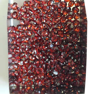 Granat rouge naturel 4,5x3,5 mm, taille ovale, meilleure qualité, pierre précieuse en vrac pour la fabrication de bijoux - Product Image 3