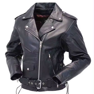 Men's Black PU Leather Moto Jacket Turn-down Collar Zipper Closure Slim Fit <b>Tassel</b> Decoration Autumn Wear Regular Sleeve Front - Product Image 4