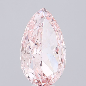 Diamant rose intense de qualité supérieure, taille poire, cultivé en laboratoire, certifié IGI, clarté VS2, excellente taille, diamant CVD non monté pour bijoux. - Product Image 4