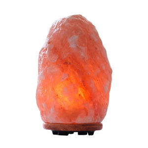 Lampe en sel rose de l'Himalaya OEM 100% naturelle, sculptée en cristal de roche, style féerique pakistanais, étanche, artisanat naturel de haute qualité - Product Image 1