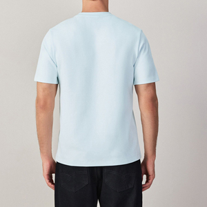 Camiseta de cuello redondo para hombre al por mayor, nueva camiseta de seda helada de verano 2026, talla grande, holgada, de manga corta, a la moda - Product Image 3