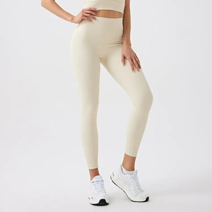 Leggings de yoga pour femmes à taille mi-haute, tricotés, respirants, séchage rapide, écologiques, style hip-hop, dernière conception, vêtements de sport, service OEM - Product Image 3
