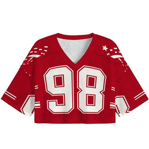 เสื้อฟุตบอลครอปสำหรับผู้หญิง ทรงสปอร์ต ระบายอากาศได้ดี เหมาะสำหรับการออกกำลังกายและการทำกิจกรรมทั่วไป - Product Image 1