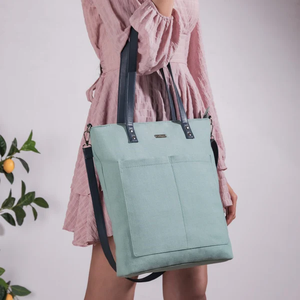 Bolsa de Viaje de Algodón con Correa Larga para el Hombro, Bolso de Mano Elegante para Mujer, para Compras al Aire Libre, Uso Diario, Diseño Ecológico - Product Image 2