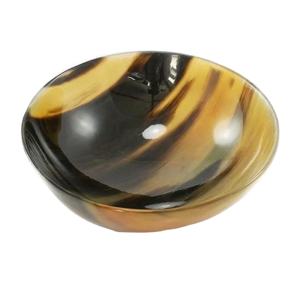 ชามฮอร์นแกะสลักด้วยมือเงางามเป็นพิเศษตกแต่งด้วยแตรควายแท้จากธรรมชาติ - Product Image 1