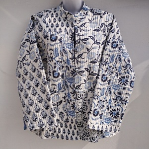 เสื้อคลุมคาร์ดิแกนผ้าฝ้ายทอมือสำหรับผู้หญิง แบบสองด้าน ลายปักดอกไม้ พร้อมโลโก้ด้านหน้า เหมาะสำหรับฤดูหนาว - Product Image 3