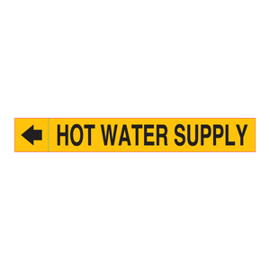 Etiqueta Brady para Conductos de Suministro de Agua Caliente, para HVAC y Tuberías Industriales - Product Image 1