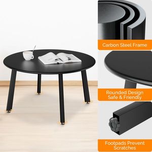 Tavolino da Caffè in Acciaio Resistente alle Intemperie per Uso Esterno in Cortile, Balcone o Giardino - Product Image 2