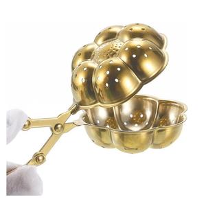 Colador de Té de Latón Hecho a Mano con Asa Ancha en Forma de Flor, el Más Vendido, para Té y Café - Product Image 5