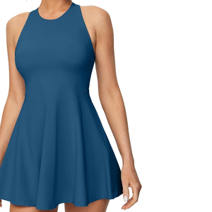 Robe de tennis haute performance pour femmes, fabriquée par un fabricant de vêtements de sport, extensible dans quatre directions, anti-humidité, écologique - Product Image 1