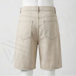 กางเกงยีนส์ขาสั้นผ้าเดนิมคุณภาพสูงสำหรับผู้ชายรุ่นใหม่ล่าสุด สไตล์สตรีทแวร์ พิมพ์โลโก้ได้ตามต้องการ แห้งเร็ว มีเชือกผูกเอว ทันสมัย - Product Image 2