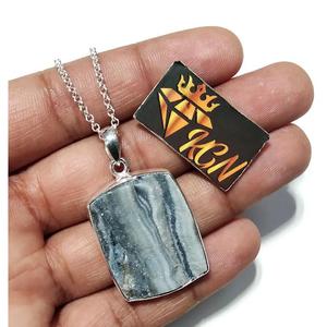 Colgante de Gancho KGN de Druzy Natural del Desierto, Plata de Ley 925, Joyería Artesanal con Piedras Preciosas, Cristal Brillante Certificado, Amuleto Destacado - Product Image 5