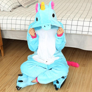 Combinaison de nuit à capuche pour femme, motif Dragon Rouge, manches longues, en polaire douce, longueur intégrale, costume de personnage d'hiver, pyjama une pièce - Product Image 3
