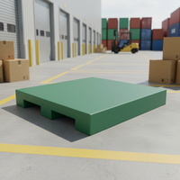 Palette en LLDPE moulée par rotation Allwin Roto Plast, robuste, à double entrée, avec une charge dynamique jusqu'à 5T, pour usage en entrepôt et industriel