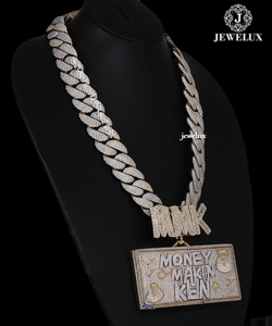 Pendentif de luxe exclusif entièrement serti de diamants, style hip-hop, pièce maîtresse de la bijouterie, provenant d'un fournisseur indien - Product Image 2