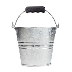 Modern Zinc Coated Metal <b>Bucket</b> With Heavy Handle For Cleaning Gardening Water Carrying <b>And</b> Storage Purposes - Product Image 1