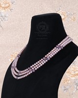 Collier de perles de pierres précieuses en perles d'eau douce roses naturelles