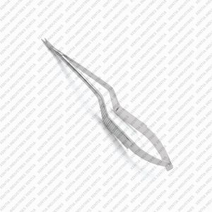 Tijeras Microquirúrgicas Yasargil de 7.5 Pulgadas, Curvas, de Acero Inoxidable, Esterilizables Manualmente, Instrumento Quirúrgico de Precisión, Certificación OEM CE - Product Image 2