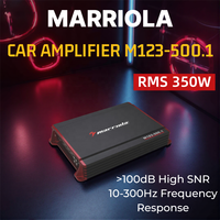 Amplificateur de voiture puissant de classe AB à 1 canal de haute qualité 1*350W RMS REAL POWER M123-500.1