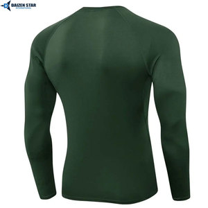 Men Long Sleeve <b>Surf</b> Rash Guard UV Protection Quick Dry Swim Shirt Beachwear OEM Custom Logo - Product Image 2