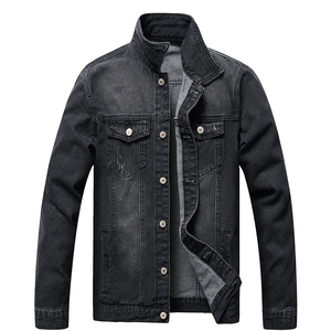 Meilleur prix, vente chaude : Vestes en jean pour hommes, design personnalisé, modèle uni, pour l'hiver, prix de gros. - Product Image 1