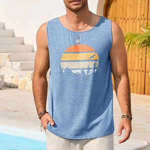 Meilleur fournisseur, service professionnel, légers, de haute qualité, tendance, confortables, coupe ajustée, débardeurs de sport pour hommes sans manches - Product Image 4