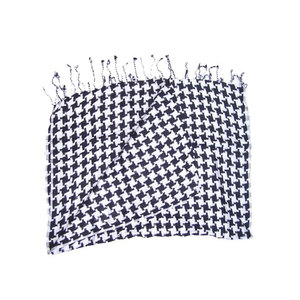 Elegant Hounds Tooth Jacquard Scarf Knitted Viscose Scarf Stole Soft Warm Fashion <b>Wrap</b> <b>Shawl</b> Winter Luxury Neck Scarf for Women - Product Image 1