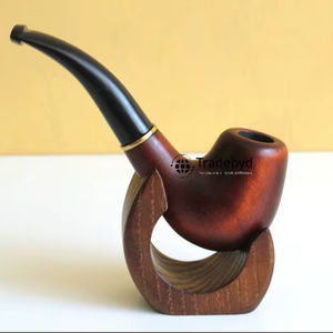 Pipa de Tabaco de Madera Tallada a Mano, Pipa de Tabaco Rústica de Madera Natural, Regalo para Fumadores de Tabaco por Tradebyd - Product Image 2