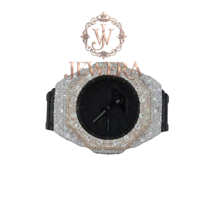 นาฬิกา Mossinate Classic Rubber Diamond คุณภาพสูง ประดับเพชร พร้อมสายยางทันสมัยเพื่อความสบาย - Product Image 1