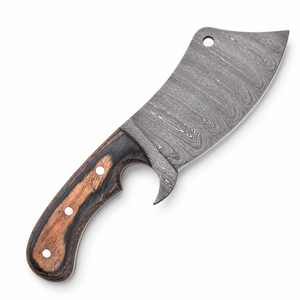 Cuchillo de Cocina de Acero de Damasco, Hoja Recta con Punta Caída, Mango de Madera, 0.5mm de Grosor, 12 Pulgadas, Cuchilla de Chef OEM - Product Image 4