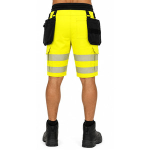 Shorts de travail réfléchissants 3M sur mesure pour hommes, haute visibilité, sécurité, cargo, OEM - Product Image 3