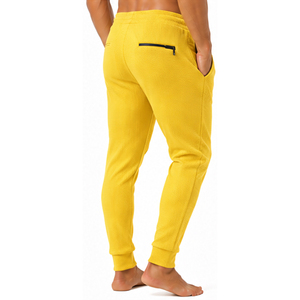 Pantalones de punto gofrado texturizado personalizados para hombre, corte ajustado, estilo casual, jogger, cintura elástica con cordón, ropa deportiva, pantalones de gofrado para hombre - Product Image 4